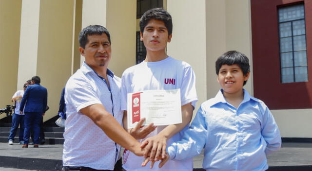 Rooney Condor Meléndez alcanzó el primer puesto en la facultad de Ingeniería Mecánica.