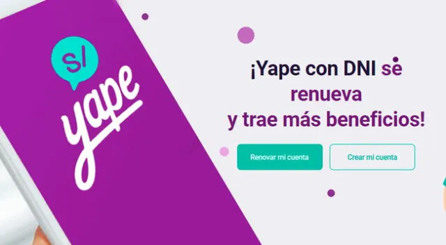 Conoce los detalles de la renovación de Yape con DNI.