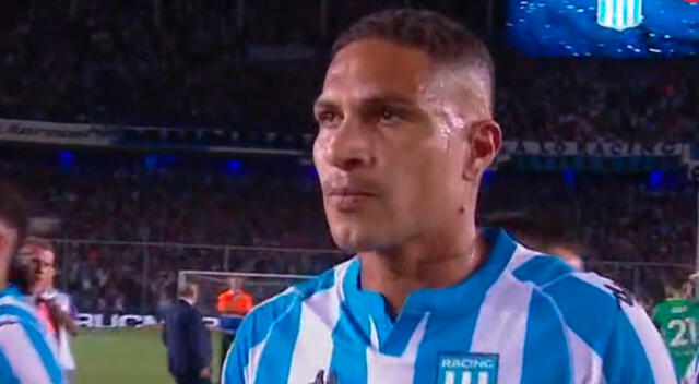 Paolo Guerrero tuvo otro partido más con la camiseta de Racing.