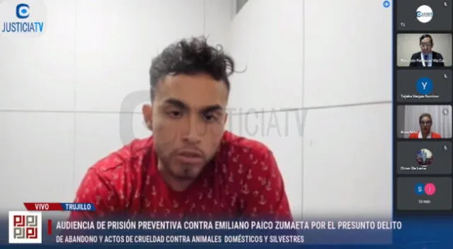 Dictan comparecencia con restricciones para Emiliano Paico Zumaeta quien mató a un perrito en Trujillo