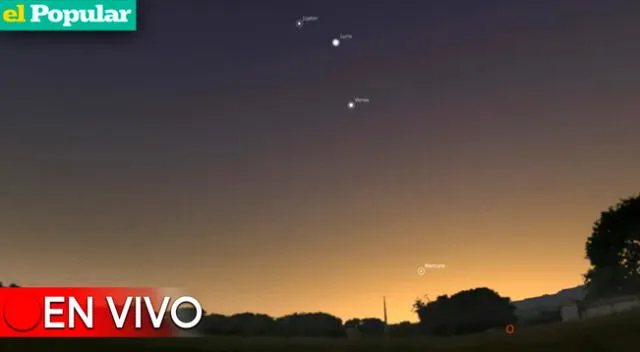 Sigue EN VIVO el minuto a minuto de la Conjunción Venus y Júpiter desde las 7:15 p.m. de la noche en cielo peruano.