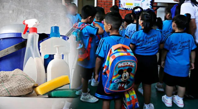 Indecopi revela qué deben hacer los padres si en los útiles escolares poden artículos de limpieza por el Año Escolar.