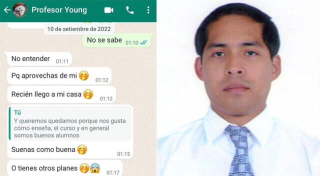 Docente Hugo Young Gonzales es señalado por acoso por mujeres estudiantes.