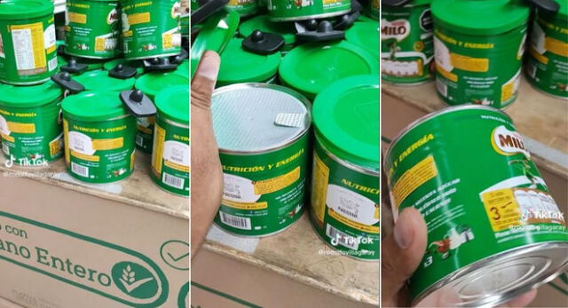 Joven capta singular detalle en broches de seguridad de latas de Milo en Metro y es viral en TikTok.