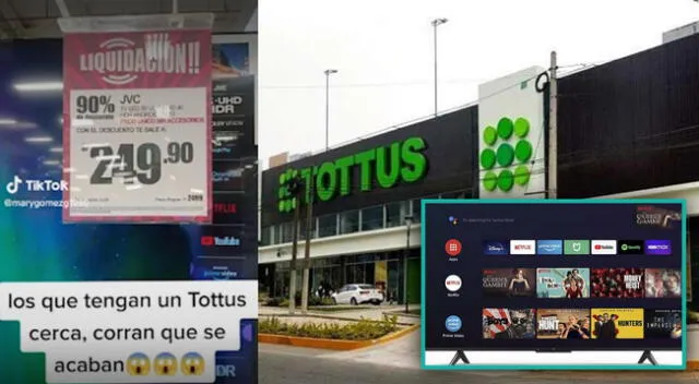 Tottus ofrece Smart TV a un precio de infarto, pero solo en tienda.