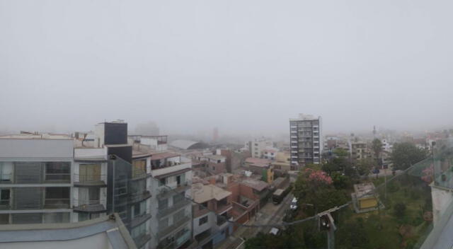 Lima y Callao amaneció con una densa neblina, informa el Senamhi.