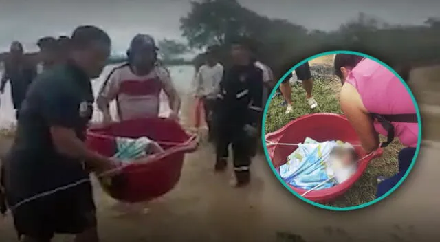Bebé es salvado de morir de las aguas del río La Leche.