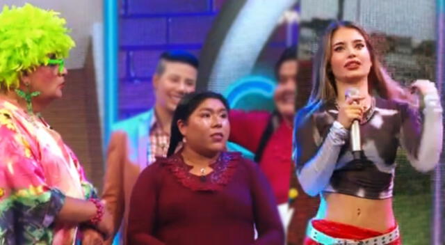 Flavia Laos reclamada ante elenco de JB en ATV por 'botarse' en redes sociales.