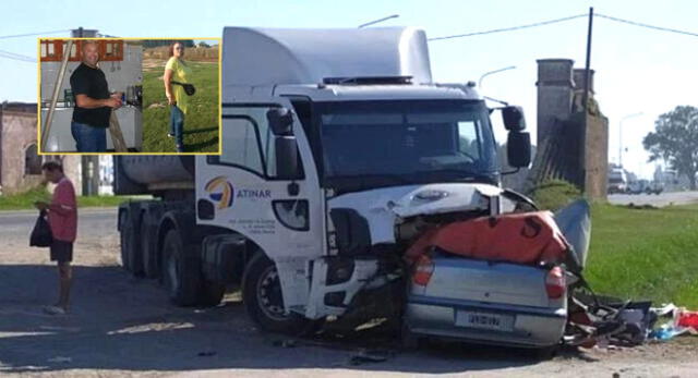 Una familia murió en la carretera 205, luego de que un camión los embistiera en Saladillo, Argentina.