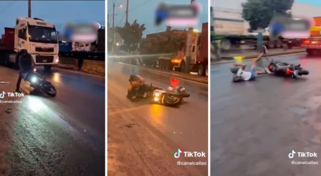 TikTok: motos sufren en las lluvias.