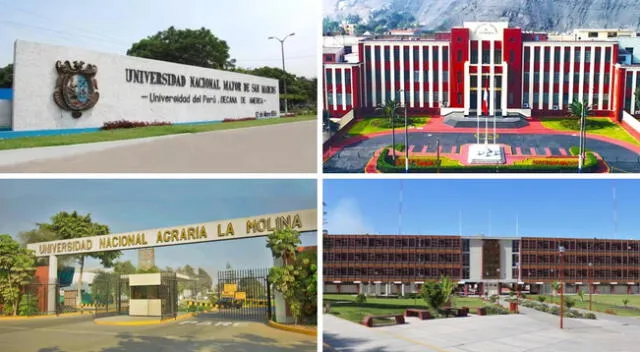 La Universidad Nacional Mayor de San Marcos y la Universidad Nacional de Ingeniería lideran el ranking de la Sunedu.