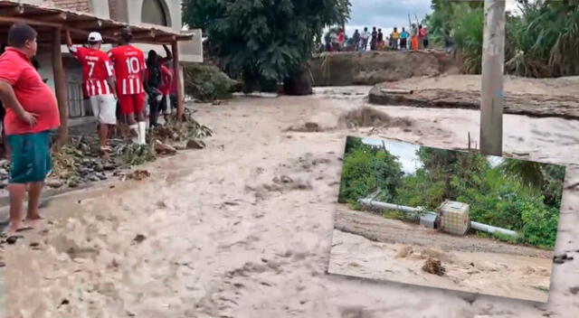 Más de 60 viviendas quedaron afectadas por el desborde del río Matagente.