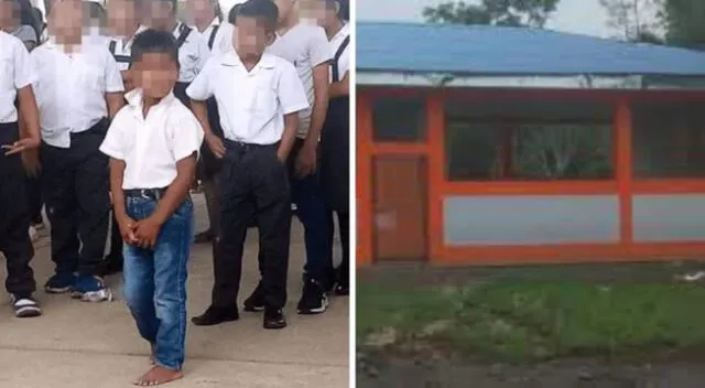 Este pequeño niño cursa el cuarto grado de primaria.