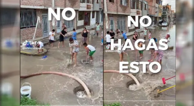 Ministerio de Vivienda pide no tirar agua a buzones por colapso de tuberías.