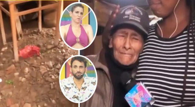 Adulta mayor se quiebra tras las pérdidas materiales por los huaicos.