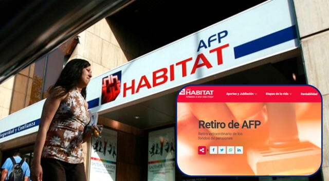 Conoce detalles del retiro de AFP en Hábitat.