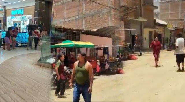 Personas salieron corriendo de sus viviendas y en los centros comerciales por terremoto en Tumbes.