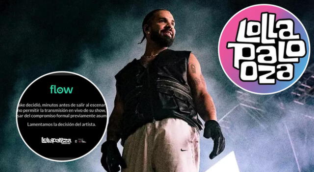 Drake pasó por el Lollapalooza 2023 generando polémica