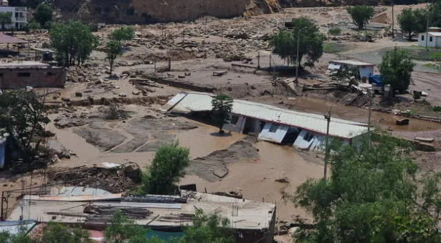 Viviendas afectadas tras huaicos a lo largo de la costa centro y norte del país.