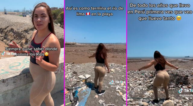 La joven llegó hasta donde desemboca el Río Chillón.