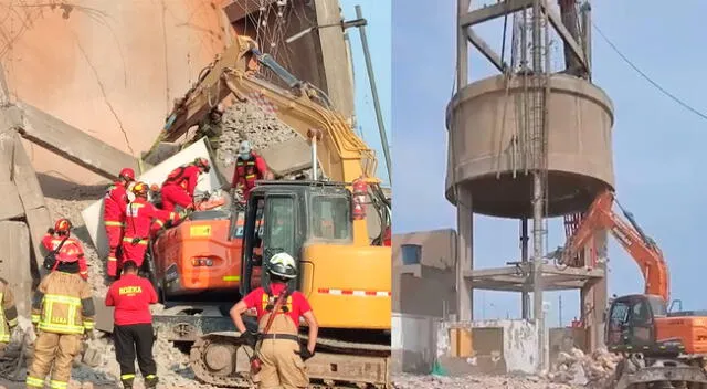 El tanque aéreo sería la última constucción por demoler en el lugar.