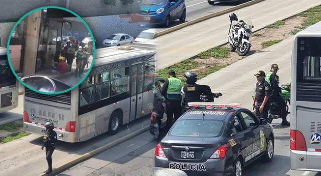 Bus del Metropolitano chocó contra moto lineal porque utilizó el carril exclusivo.