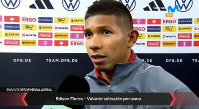 Edison Flores espera mejorar su rendimiento en el siguiente amistoso.