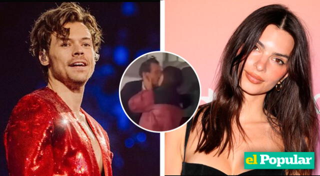 Emily Ratajkowsi y Harry Styles fueron captados en Japón dándose pasional gesto de cariño