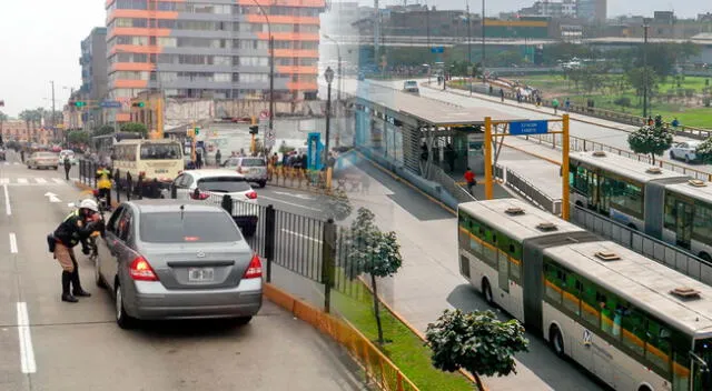 Multa por invadir vías del Metropolitano