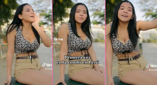 Una joven venezolana reveló cómo fue tomar una combi al llegar al Perú y es viral en TikTok.