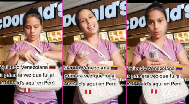 La venezolana contó su experiencia en McDonald's peruana.