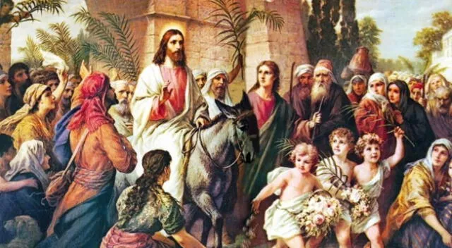 El Domingo de Ramos se conmemora la llegada triunfal de Jesús a Jerusalén.