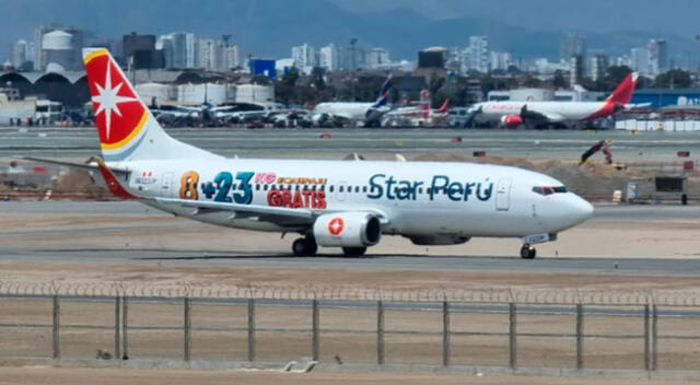 Avión de Star Perú trasladó a pasajeros hacia Tarapoto.