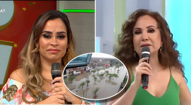 En América Hoy, las conductoras conversaron con la periodista Verónica Linares y se mostraron afectadas de ver cómo quedó Piura tras rayos.