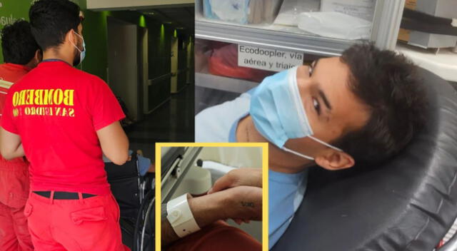 Ezio Oliva es trasladado de emergencia a clínica por los Bomberos Un susto