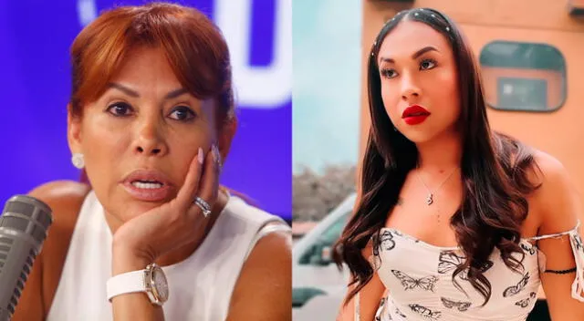 Magaly Medina reveló que Dayanita la miró mal durante su visita al set de JB en ATV.