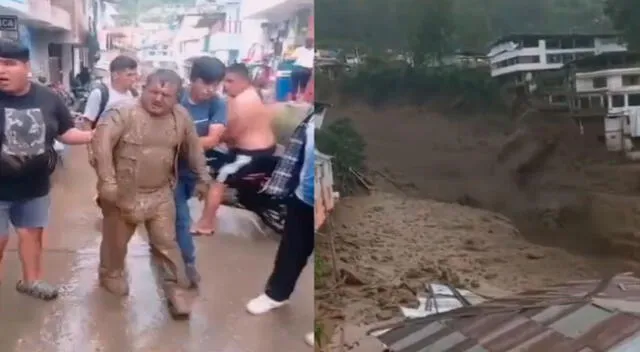 Obreros se salva de milagro tras caída de nuevo huaico en Piura