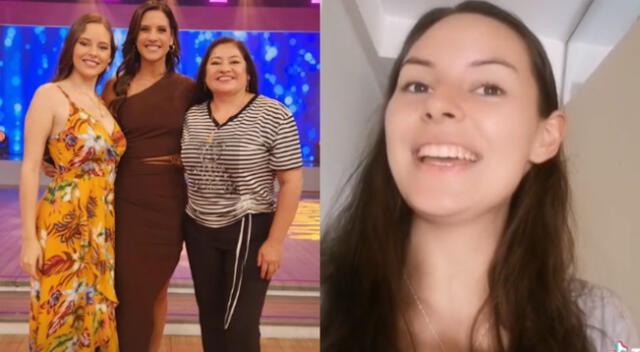 Wendy Menéndez presenta a su hija en televisión.