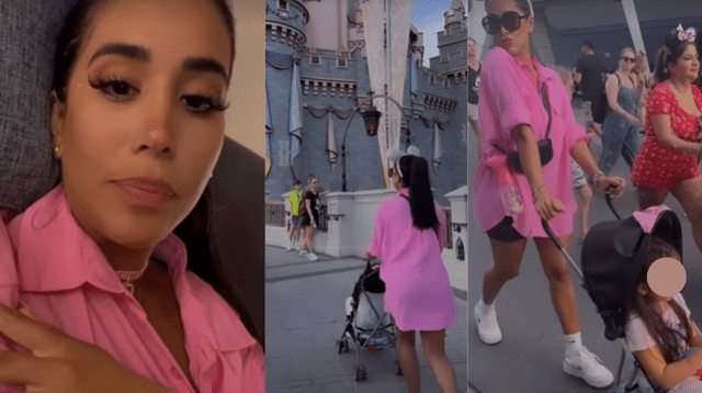 Melissa Paredes responde a quienes la critican por pasear a su hija en coche.