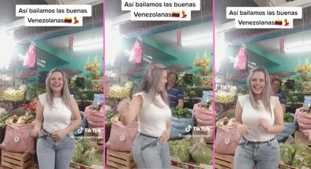 Una joven venezolana la rompe bailando cumbia y sus pasitos prohibidos son virales en TikTok.