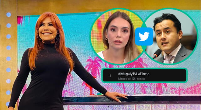 Magaly Medina arrasa en Twitter tras informe sobre Richard Acuña y su expareja Camila Ganoza.