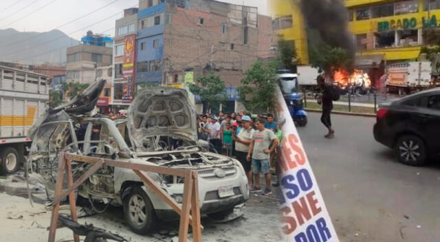 La explosión dejó daños en el mercado La Unión.