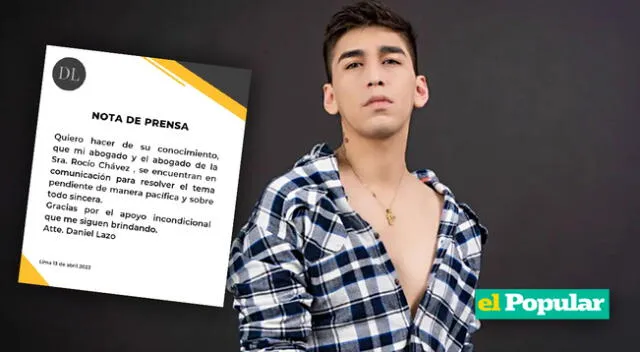 Daniel Lazo ha decidido pronunciarse tras ser acusado de no pagar el alquiler del departamento en Miraflores.