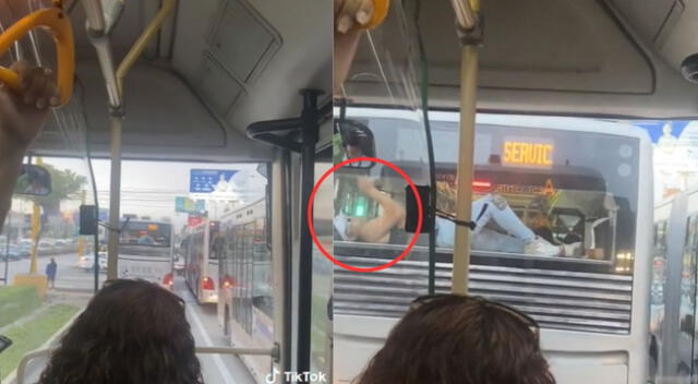 El pasajero no quería ir parado durante el tiempo en el bus.