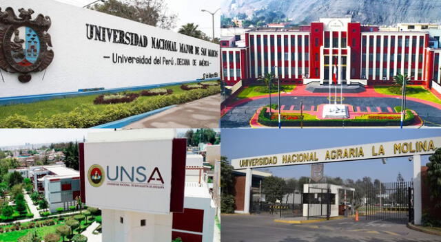 Las mejores universidades públicas a nivel nacional.