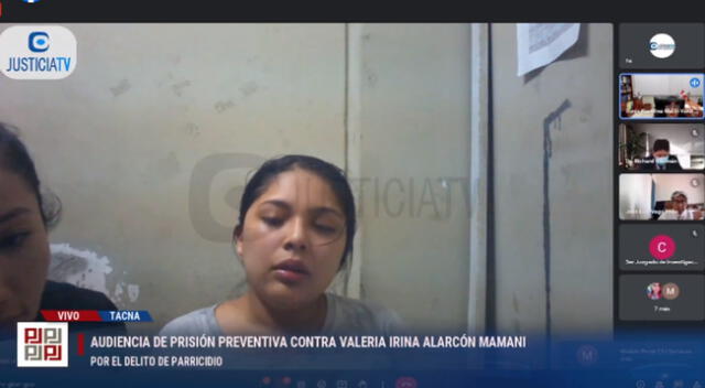 Dictan prisión contra Valeria Irina Alarcón Mamani por el crimen de su madre