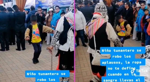 El pequeño la rompió en TikTok con sus pasos de baile.