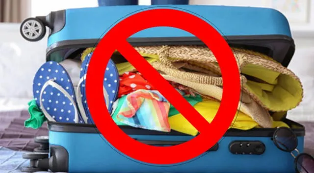 Conoce cuales son los productos que se encuentran prohibidos llevar en una maleta de viaje.