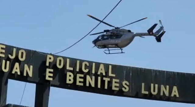 Alejandro Toledo es llevado en helicóptero como parte del protocolo del Ministerio Público.