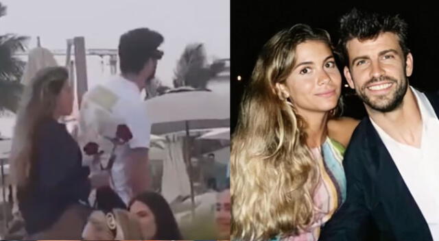 Gerard Piqué y Clara Chía Marti se lucen en público